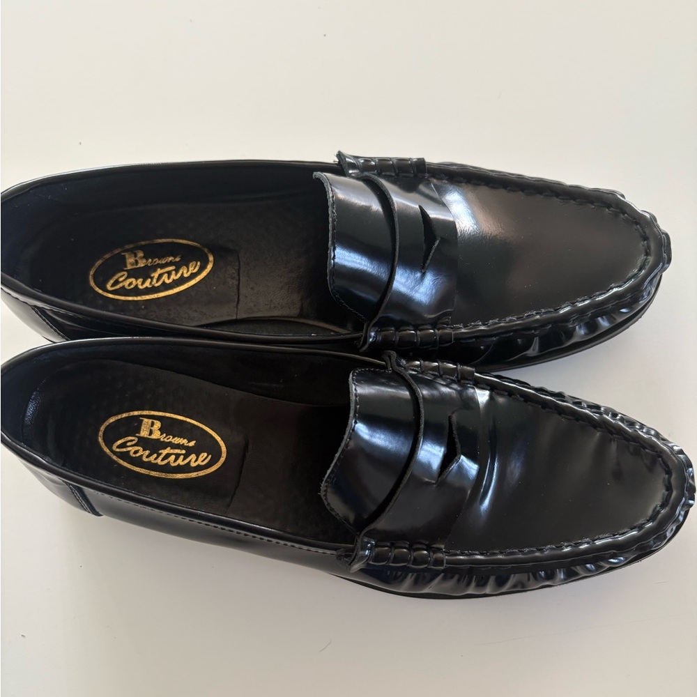 Brown’s couture loafers from Italy. Worn twice. These are in perfect condition